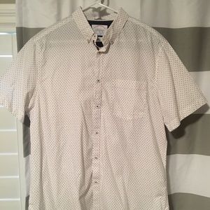 Denim and Flower short sleeve button up shirt